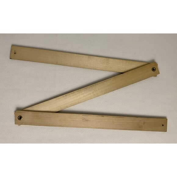 Vintage Wooden Folding Yardstick 36" Everybody Needs Tupperware Ruler USA Made - Picture 2 of 11